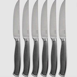 Wolfgang Puck 6 Piece Stainless Steel Steak Knife Set NIB